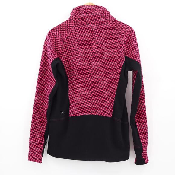 Lululemon Women's Radiant Jacket Deep Dive Berry Rumble Black Sz 10 - Picture 2 of 10